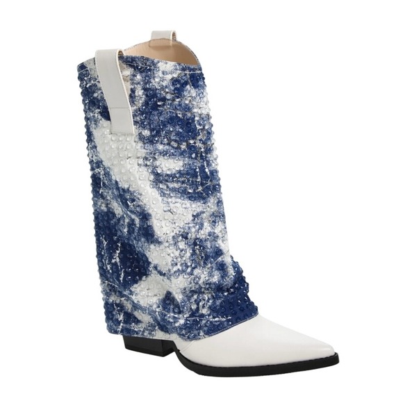 Azalea Wang Shoes - Azalea Wang Hartley Fold-Over Boot - Size 10